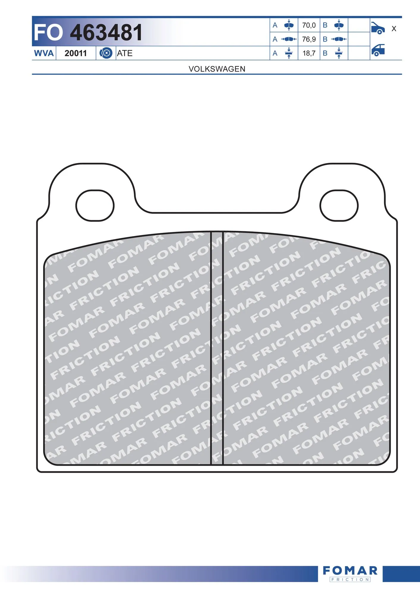 Brake Pad Set, disc brake